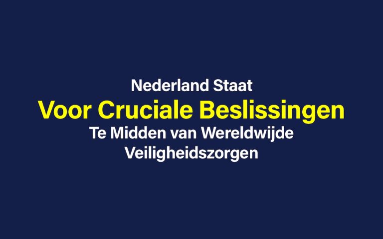 Nederland Staat Voor Cruciale Beslissingen Te Midden van Wereldwijde Veiligheidszorgen