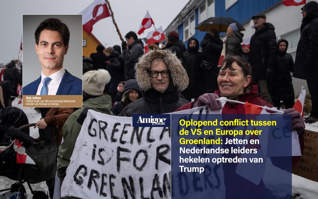 Oplopend conflict tussen de VS en Europa over Groenland: Jetten en Nederlandse leiders hekelen optreden van Trump