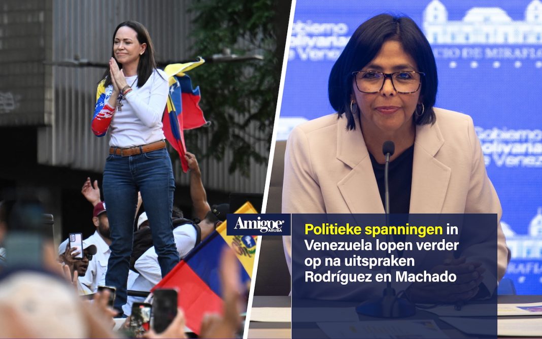 Politieke spanningen in Venezuela lopen verder op na uitspraken Rodríguez en Machado