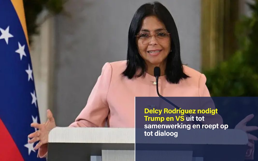 Delcy Rodríguez nodigt Trump en VS uit tot samenwerking en roept op tot dialoog