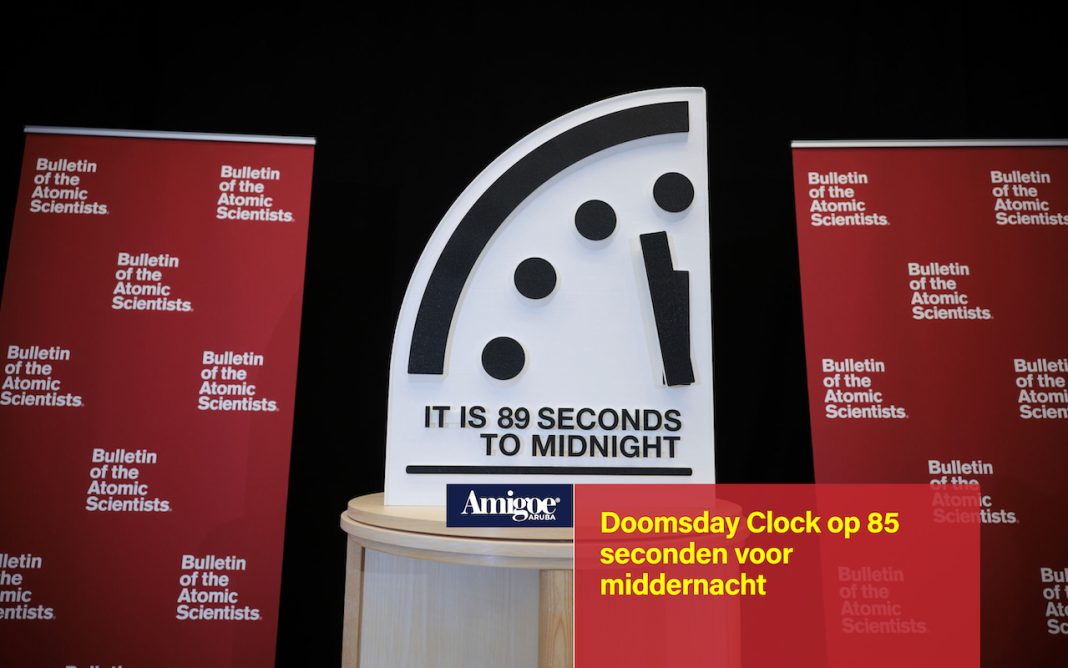 Doomsday Clock op 85 seconden voor middernacht