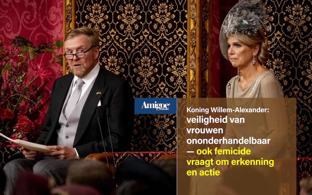 Koning Willem-Alexander: veiligheid van vrouwen ononderhandelbaar – ook femicide vraagt om erkenning en actie