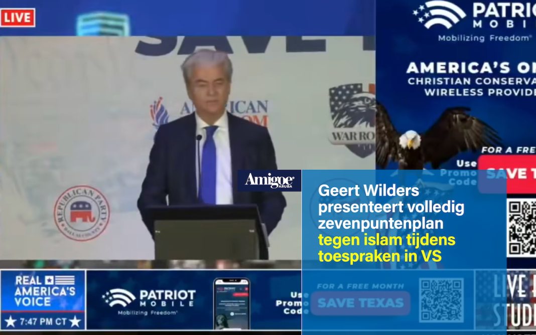 Geert Wilders presenteert volledig zevenpuntenplan tegen islam tijdens toespraken in VS