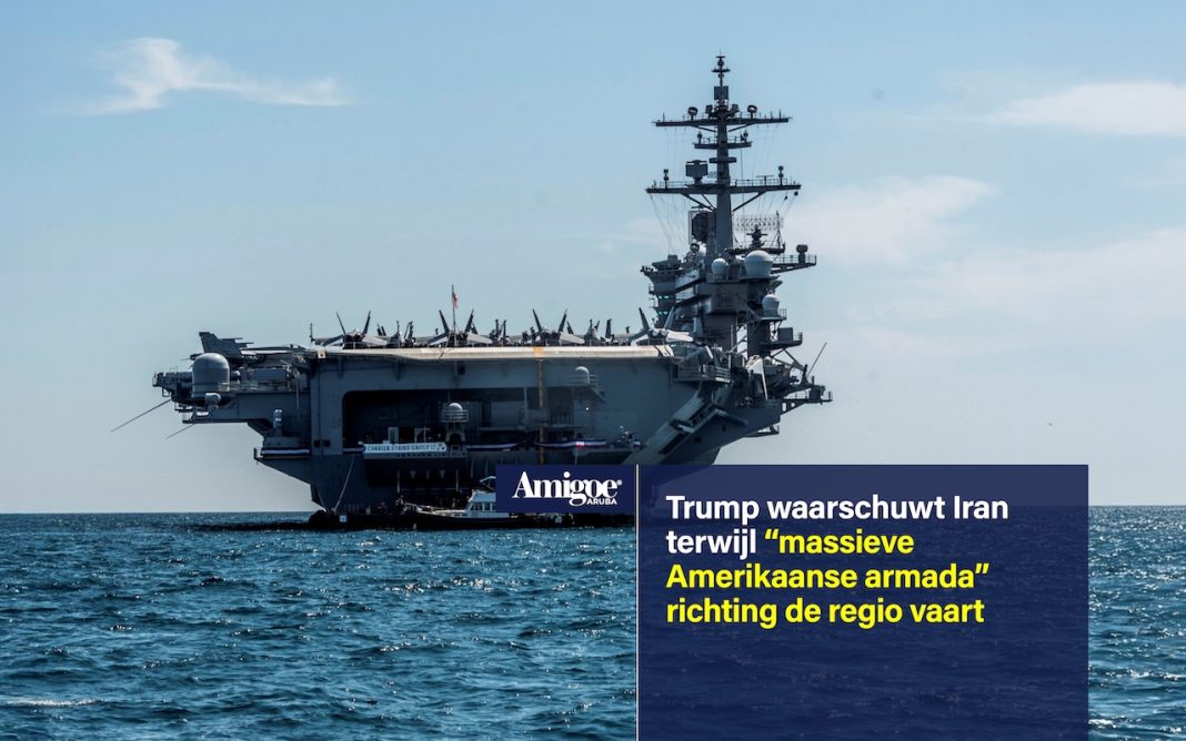 Trump waarschuwt Iran terwijl “massieve Amerikaanse armada” richting de regio vaart