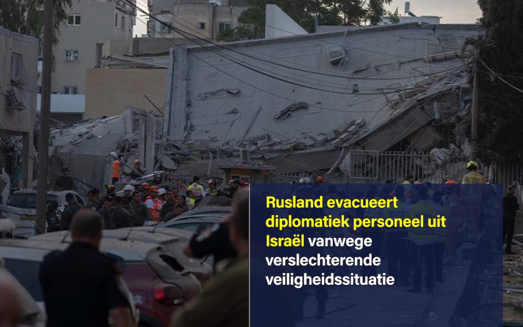 Rusland evacueert diplomatiek personeel uit Israël vanwege verslechterende veiligheidssituatie