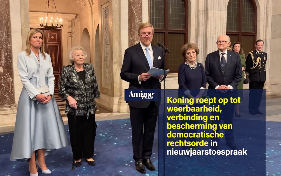 Koning roept op tot weerbaarheid, verbinding en bescherming van democratische rechtsorde in nieuwjaarstoespraak