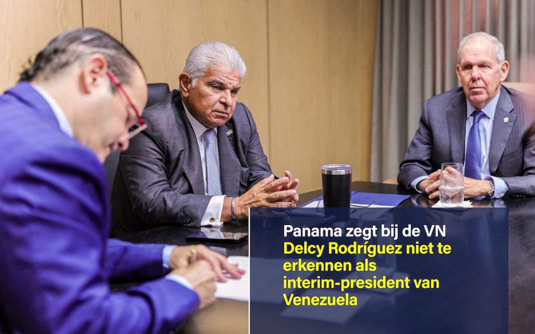 Panama zegt bij de VN Delcy Rodríguez niet te erkennen als interim-president van Venezuela
