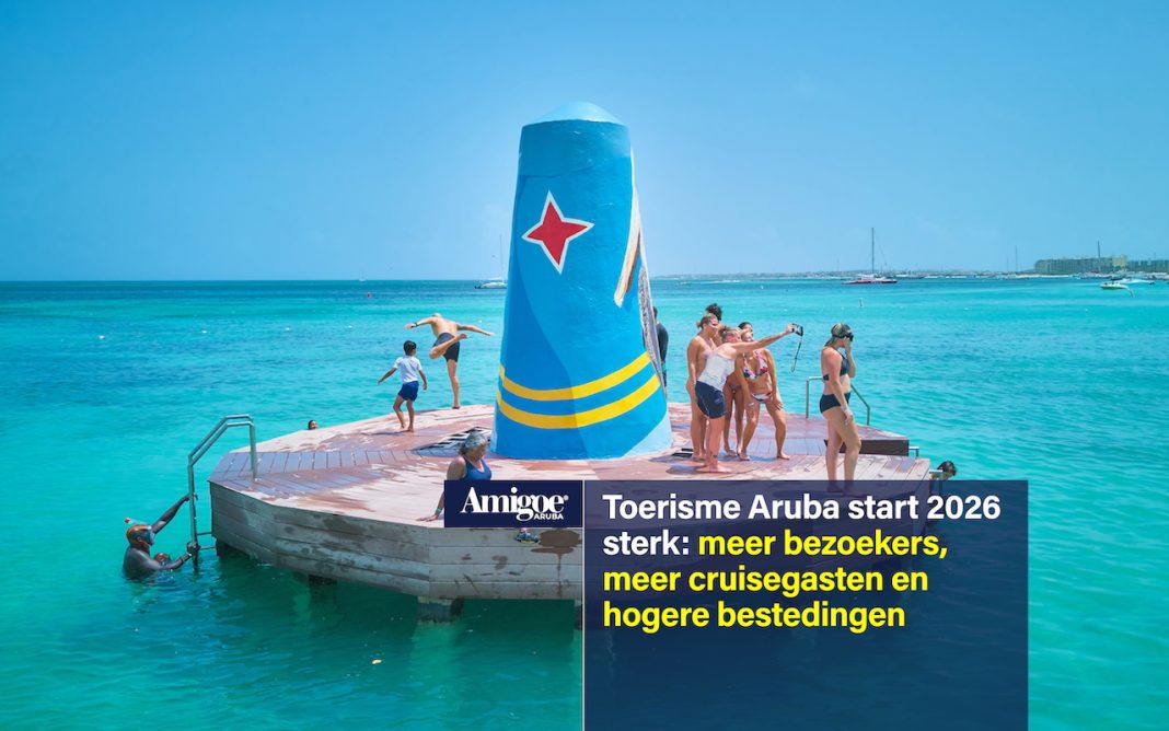 Toerisme Aruba start 2026 sterk: meer bezoekers, meer cruisegasten en hogere bestedingen