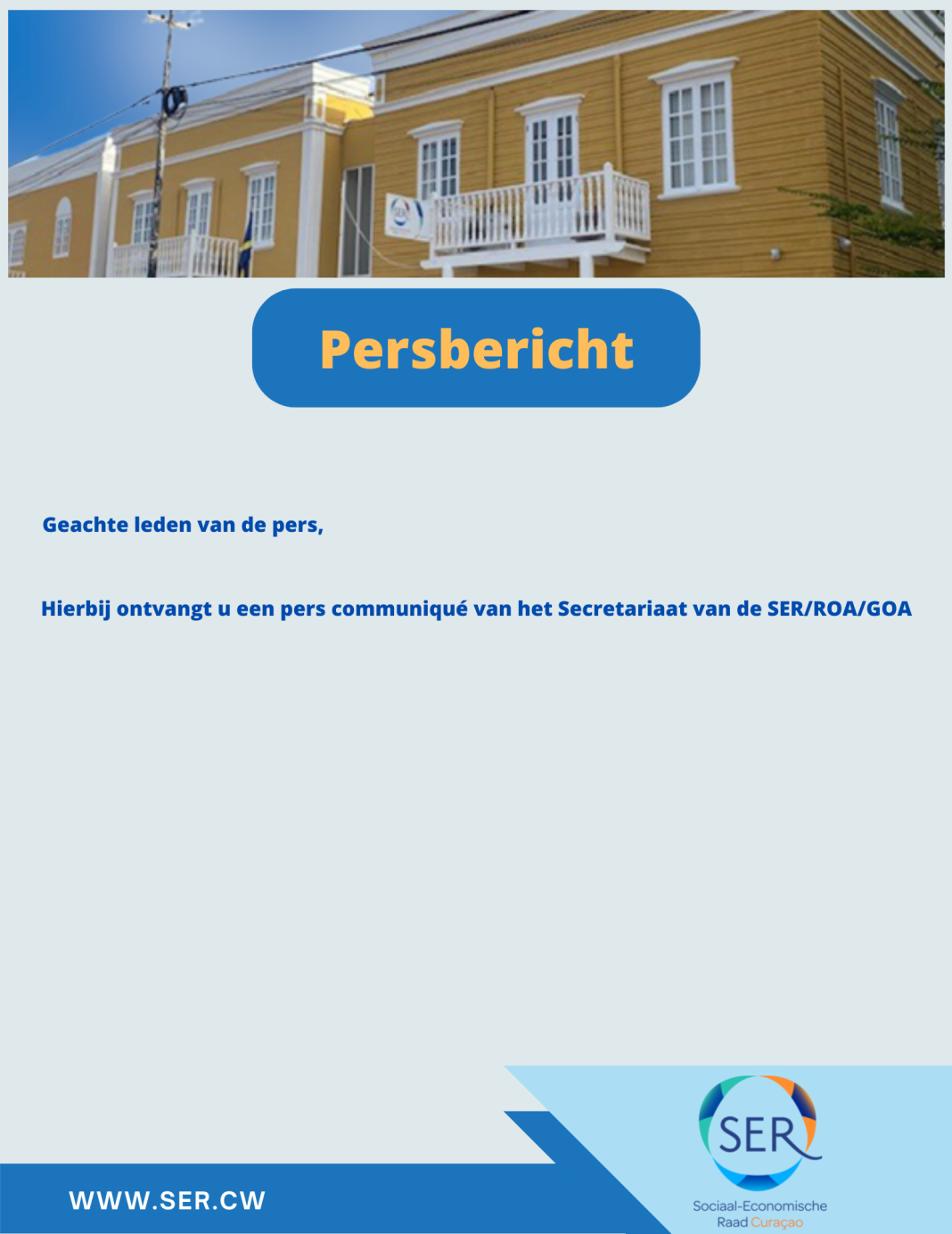 SER adviseert herziening van heffingenstelsel Curaçao SER adviseert herziening van heffingenstelsel Curaçao