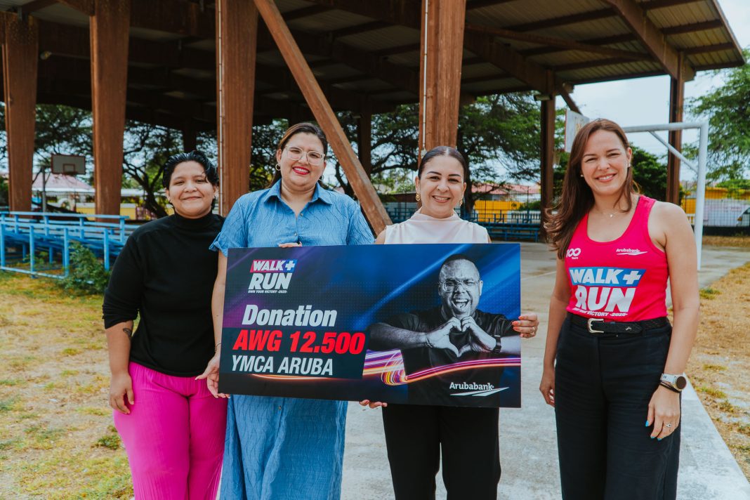 Aruba Bank Walk & Run 2025 sluit af met donatie aan YMCA Aruba Aruba Bank Walk & Run 2025 sluit af met donatie aan YMCA Aruba