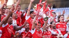 Arsenal kampioen na 22 jaar, Tottenham ontsnapt aan degradatie op slotdag (Picture by: ichef.bbci.co.uk)