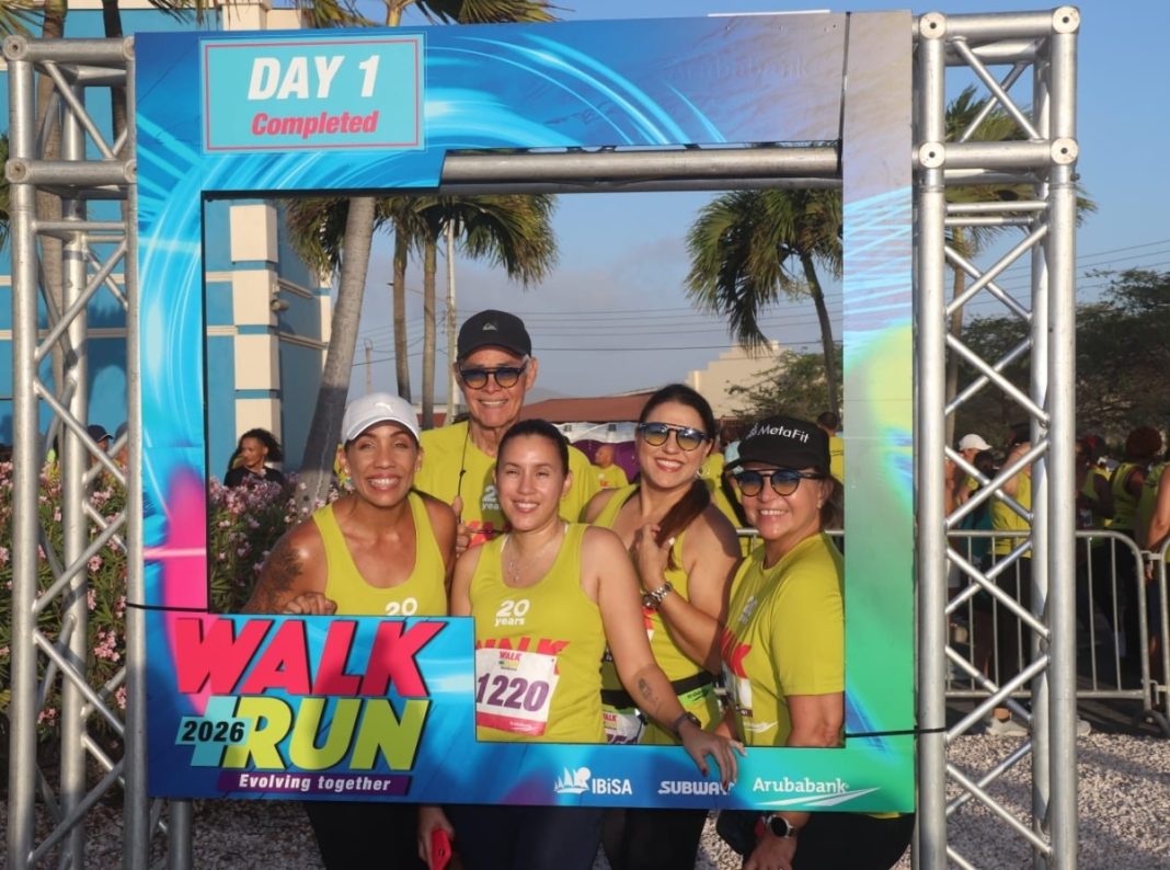 Aruba Bank Walk & Run 2026 van start gegaan in Oranjestad (Picture by: diario.aw)