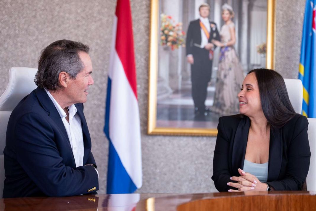 COA en Panam Sports overleggen met minister Croes over sportontwikkeling op Aruba (Picture by: 24ora.com)
