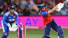 England kansloos tegen India in eerste T20 voor aankomend wereldkampioenschap (Picture by: ichef.bbci.co.uk)