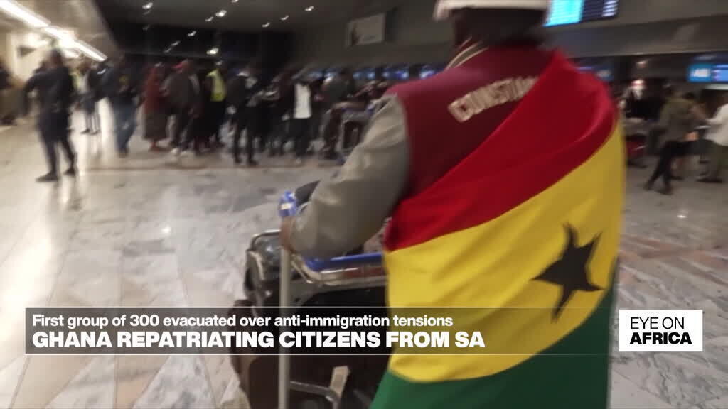 Ghana haalt burgers terug uit Zuid-Afrika na xenofobische aanvallen Ghana haalt burgers terug uit Zuid-Afrika na xenofobische aanvallen (Picture by: s.france24.com)