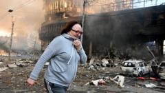 Grootschalige Russische aanval op Oekraïne: vier doden en tientallen gewonden (Picture by: ichef.bbci.co.uk)