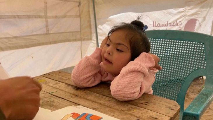Kinderen met het syndroom van Down lijden onder de gevolgen van oorlog in Gaza (Picture by: aljazeera.com)
