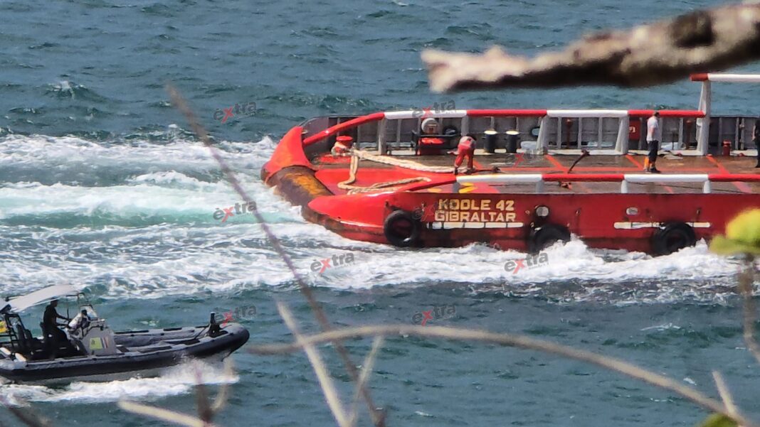 Kustwacht en Douane voeren volledige controle uit op schip uit Cartagena (Picture by: extra.cw)