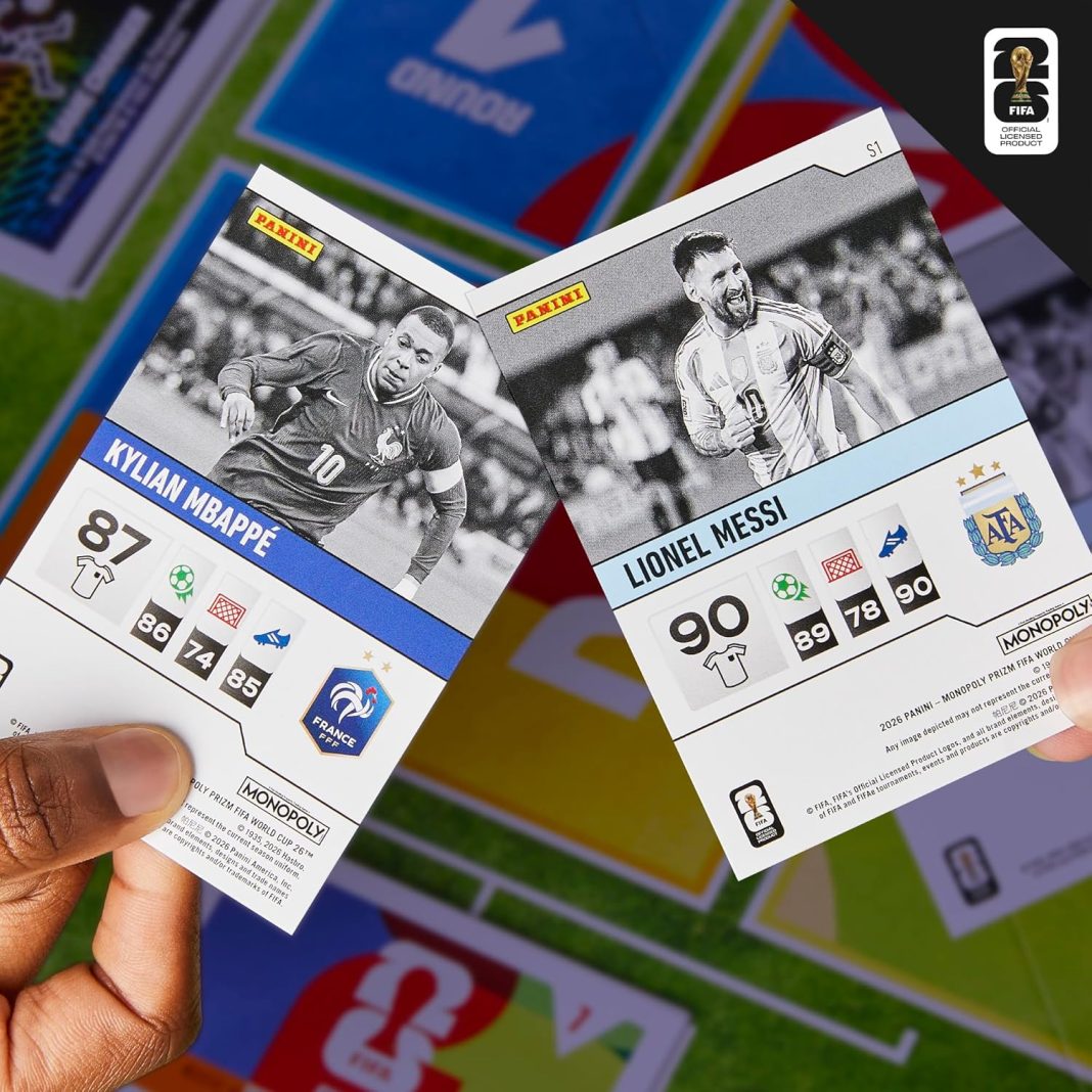 Messi en Mbappé gezichten van Monopoly en Panini WK-samenwerking (Picture by: variety.com)