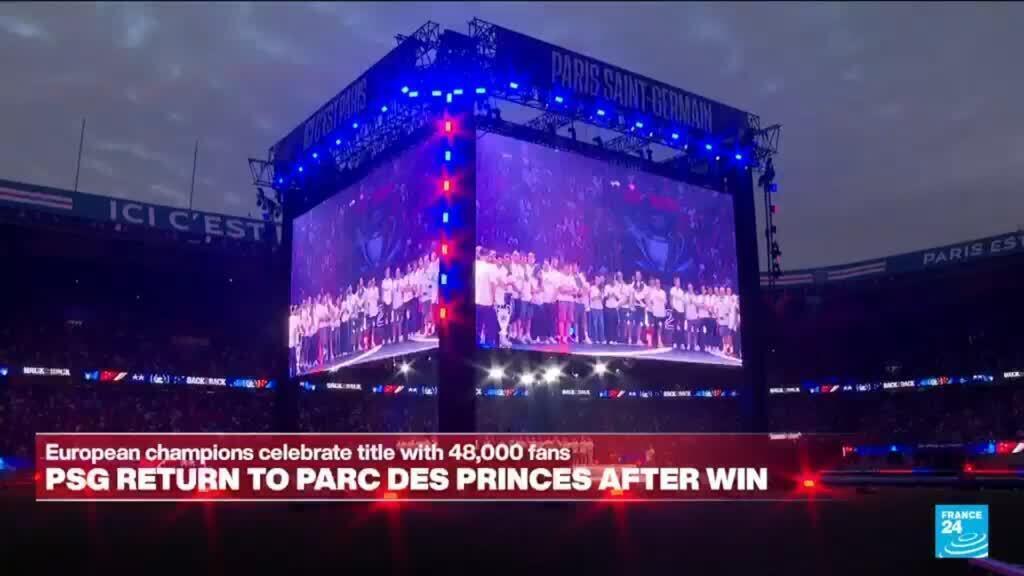 PSG viert Champions League-titel met 48.000 fans in Parc des Princes (Picture by: s.france24.com)