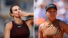 Sabalenka tegen Osaka: eerste vrouwenwedstrijd in avondprogramma Roland Garros sinds 2023 Sabalenka tegen Osaka: eerste vrouwenwedstrijd in avondprogramma Roland Garros sinds 2023 (Picture by: ichef.bbci.co.uk)