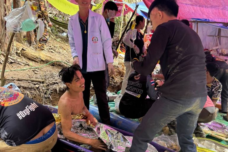 Vier mannen bevrijd uit overstroomde grot in Laos, twee nog vermist (Picture by: aljazeera.com)