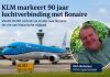 KLM markeert 90 jaar luchtverbinding met Bonaire; vlucht KL767 vertrok via Aruba