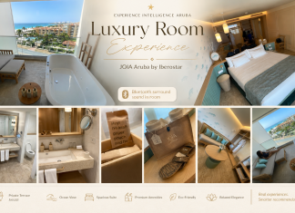Binnen in de luxe kamerervaring van JOIA Aruba by Iberostar