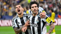 Arsenal onderzoekt transfers van Newcastle-middenvelders Guimarães en Tonali (Picture by: ichef.bbci.co.uk)