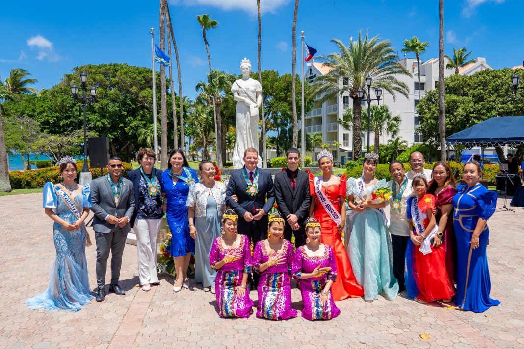 Aruba herdacht 128e onafhankelijkheidsdag van de Filipijnen met ceremonie in Oranjestad (Picture by: solodipueblo.com)