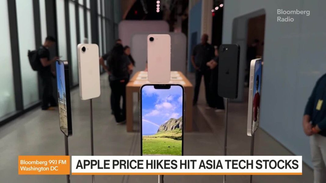 Aziatische techbedrijven onder druk na prijsverhogingen Apple en Microsoft (Picture by: assets.bwbx.io)