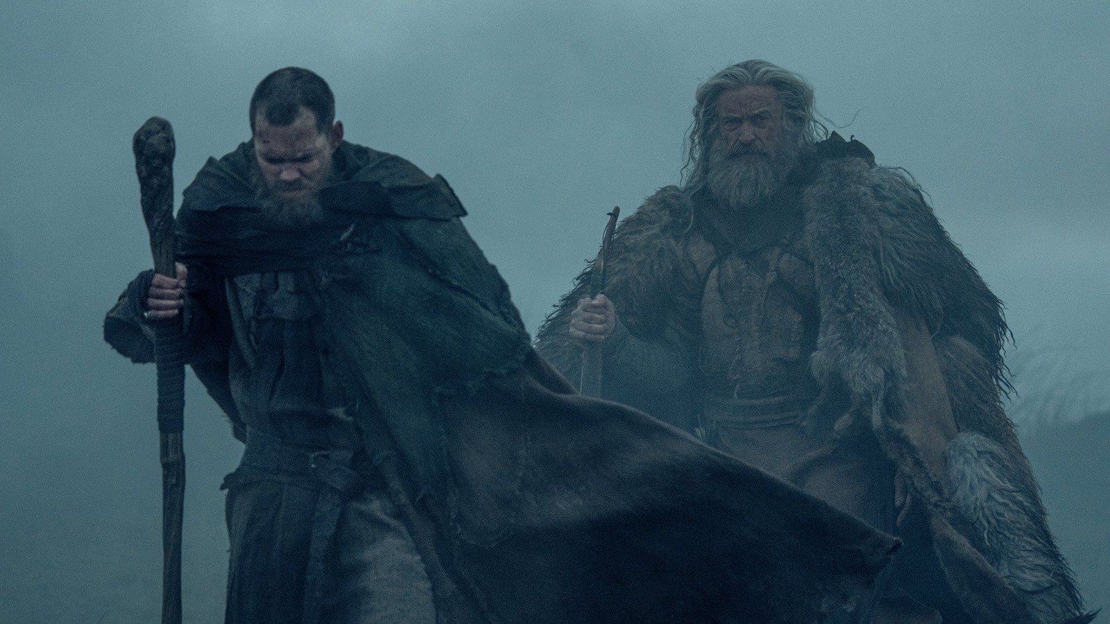 Bill Skarsgård onherkenbaar als Little John in The Bill Skarsgård onherkenbaar als Little John in 'The Death of Robin Hood' (Picture by: slashfilm.com)