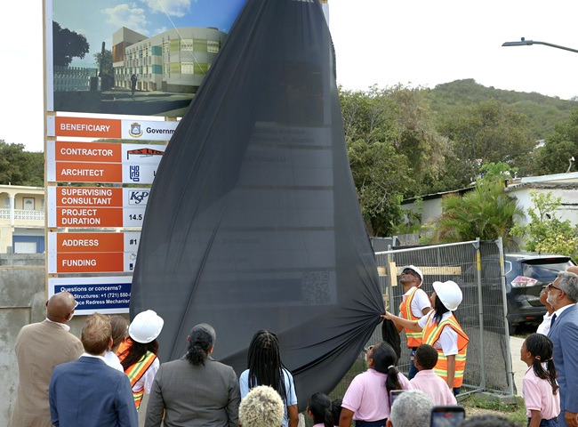 Bouwfase gestart voor Sister Marie Laurence School op Sint Maarten (Picture by: 721news.com)