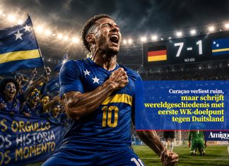 Curaçao verliest ruim, maar schrijft wereldgeschiedenis met eerste WK-doelpunt tegen Duitsland