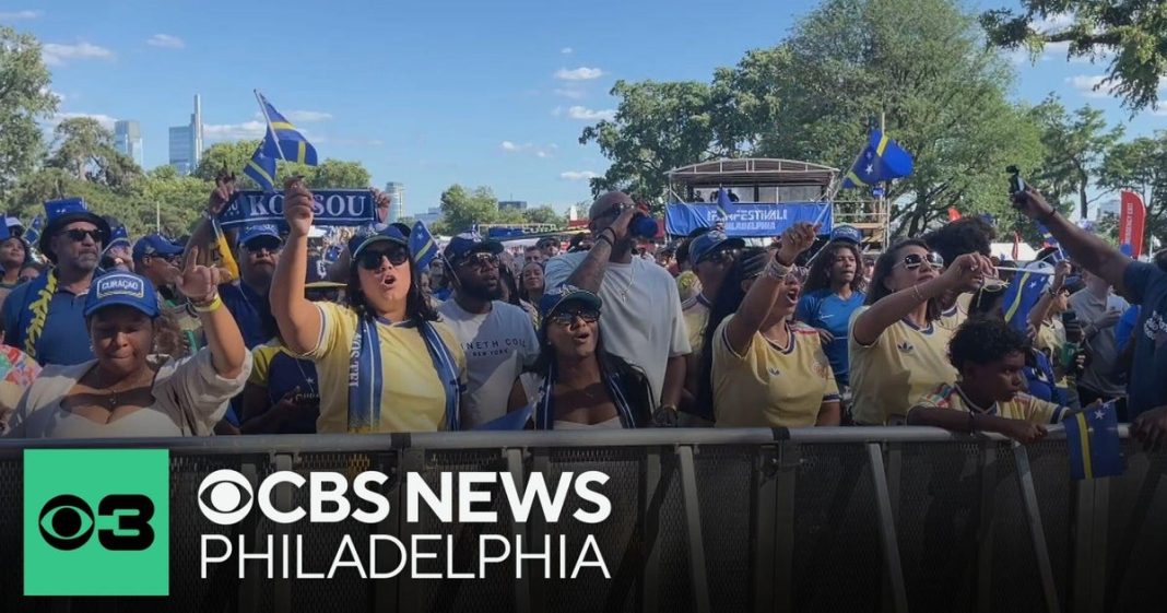 Curaçaose voetbalfans bereiden zich voor op WK 2026-duel tegen Ivoorkust in Philadelphia (Photo by: cbsnewsstatic.com)