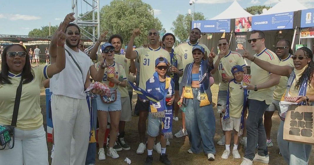 Curaçaose voetbalfans in Philadelphia vieren kwalificatie voor het WK (Photo by: cbsnewsstatic.com)