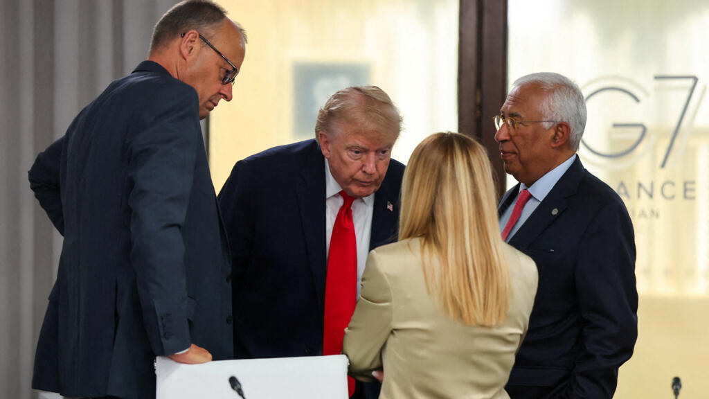 Diplomatieke ruzie tussen Trump en Meloni escaleert na uitspraken over foto op G7 Diplomatieke ruzie tussen Trump en Meloni escaleert na uitspraken over foto op G7 (Picture by: s.france24.com)