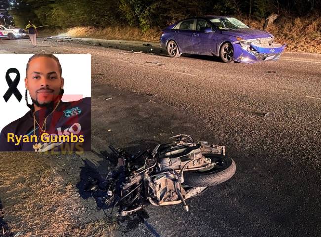 Dodelijk verkeersongeval op Brouwers Road Sint Maarten (Picture by: 721news.com)