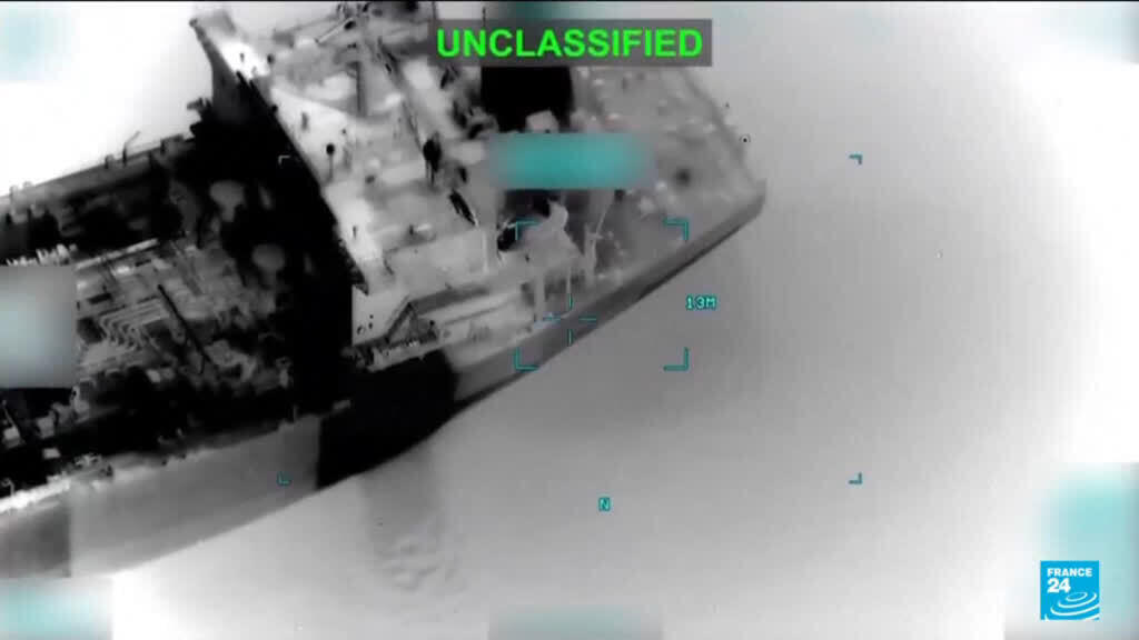 Drie Indiase zeelieden dood na Amerikaanse aanval op schip voor kust Oman Drie Indiase zeelieden dood na Amerikaanse aanval op schip voor kust Oman (Picture by: s.france24.com)