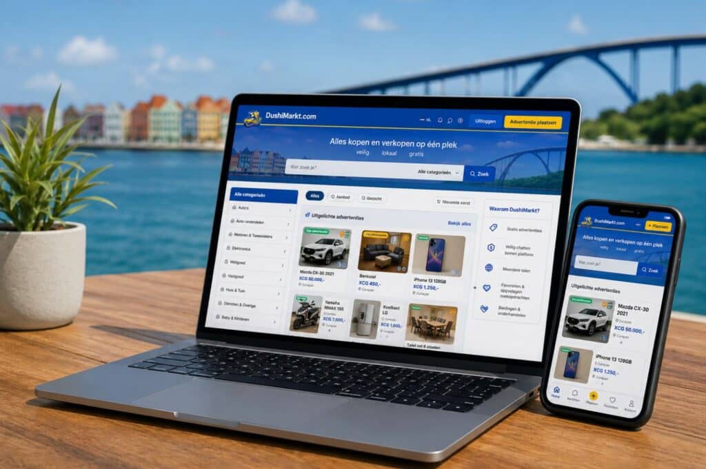 DushiMarkt.com wint aan populariteit onder inwoners van Curaçao DushiMarkt.com wint aan populariteit onder inwoners van Curaçao (Picture by: nu.cw)