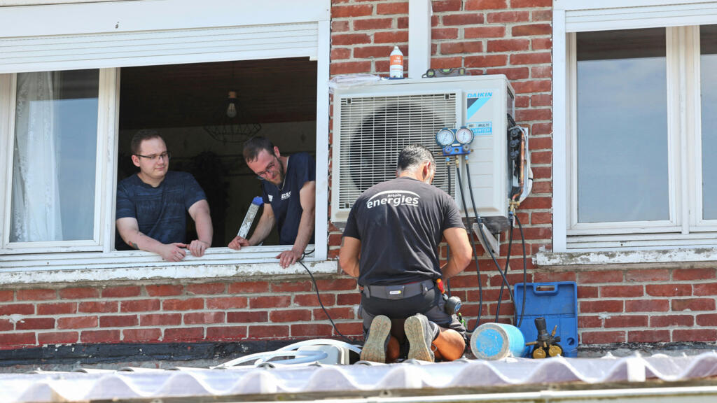 EU mengt zich niet in debat over airconditioning tijdens hittegolf (Picture by: s.france24.com)