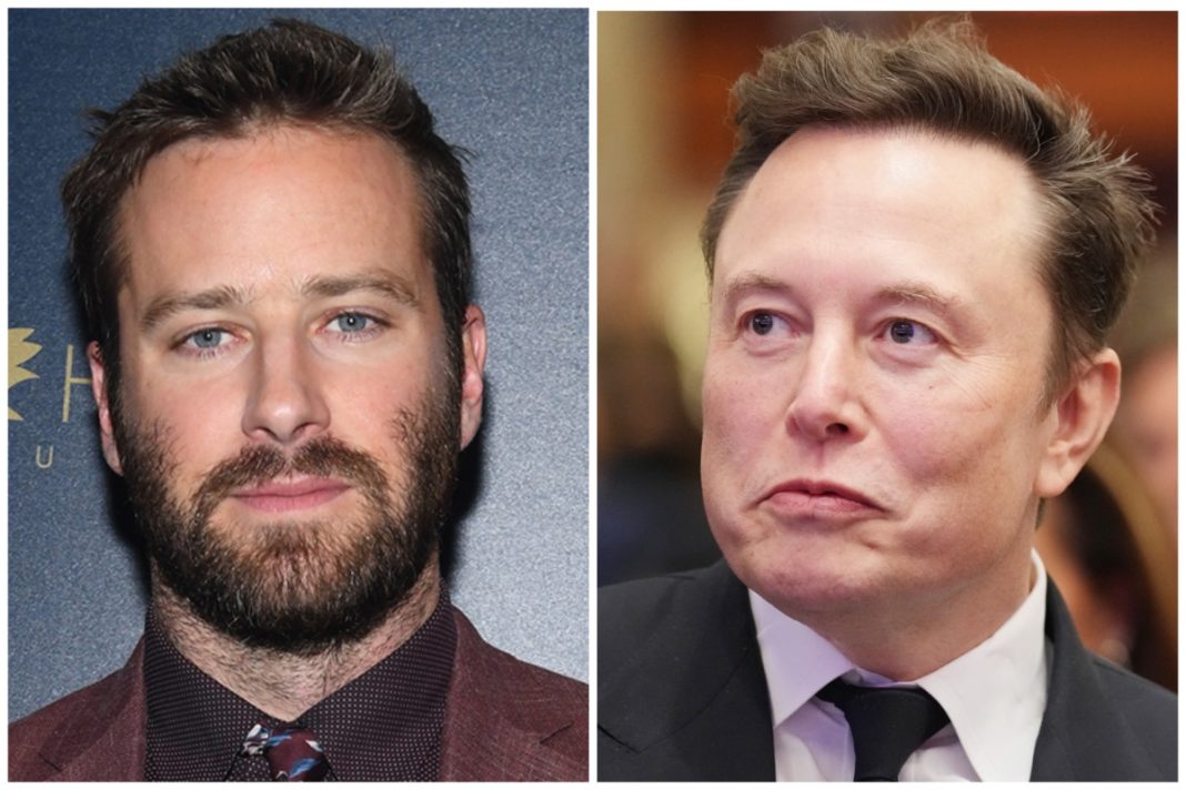 Elon Musk deelt omstreden comeback-film van Armie Hammer op X (Picture by: variety.com)