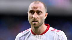 Eriksen maakt het goed na opnieuw instorten op het veld (Picture by: ichef.bbci.co.uk)