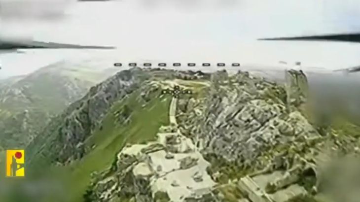 Hezbollah publiceert dronbeelden van aanval op Israëlische troepen bij Beaufort Kasteel (Picture by: aljazeera.com)
