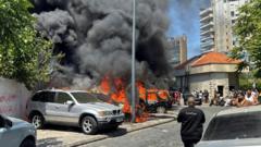 Israëlische luchtaanvallen in Zuid-Libanon eisen zeker 17 levens (Picture by: ichef.bbci.co.uk)