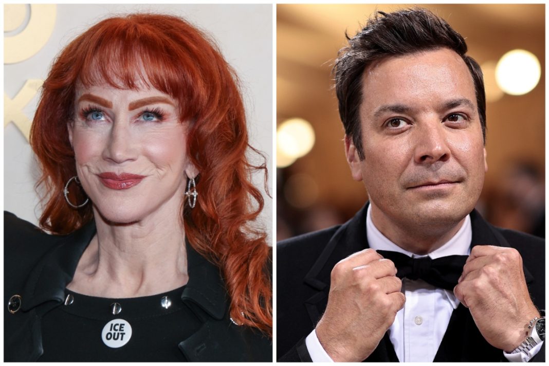 Kathy Griffin beweert verbannen te zijn van The Tonight Show en hekelt Jimmy Fallon Kathy Griffin beweert verbannen te zijn van The Tonight Show en hekelt Jimmy Fallon (Picture by: variety.com)