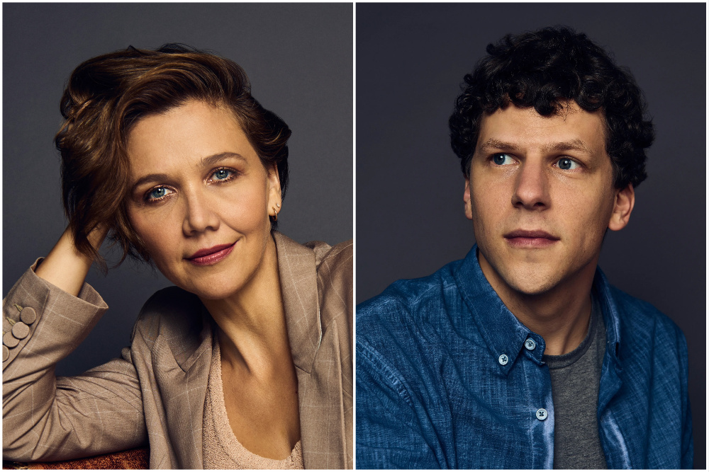 Maggie Gyllenhaal en Jesse Eisenberg ontvangen ereprijs op filmfestival Karlovy Vary Maggie Gyllenhaal en Jesse Eisenberg ontvangen ereprijs op filmfestival Karlovy Vary (Picture by: variety.com)