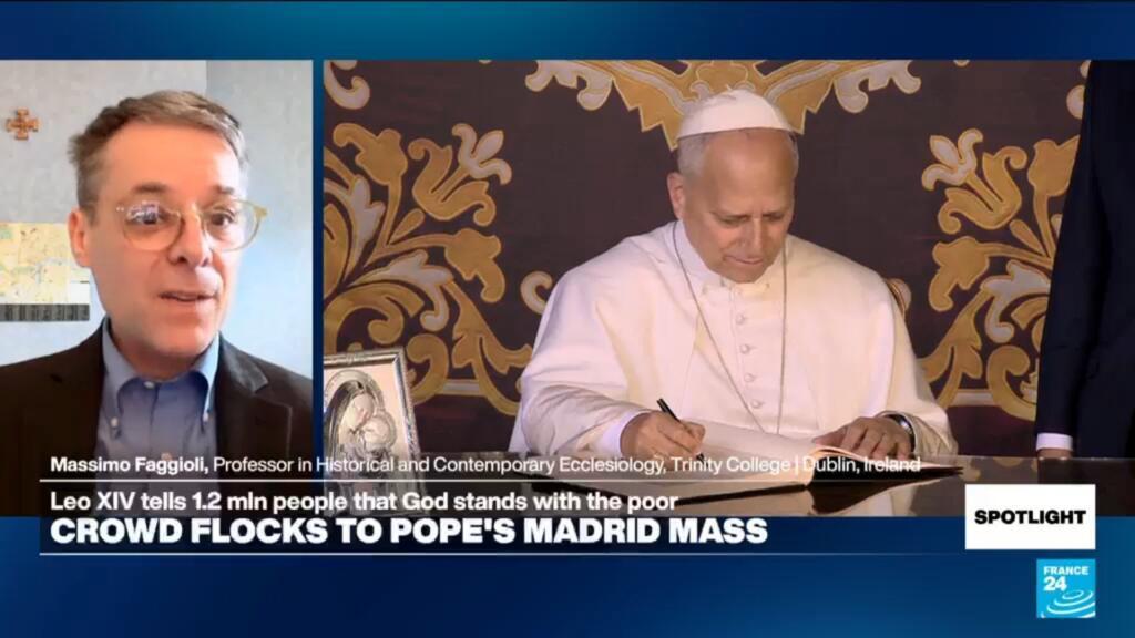 Paus in Spanje: het 'rockster'-effect (Picture by: s.france24.com)