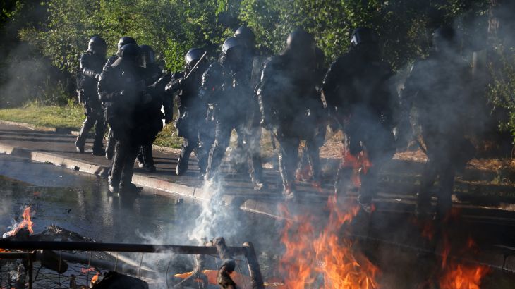 Rellen bij anti-G7-protesten in Genève aan vooravond van top (Picture by: aljazeera.com)