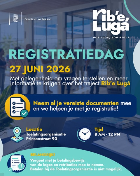 Rib'e Lugá organiseert registratiedag voor geïnteresseerden (Picture by: nu.cw)